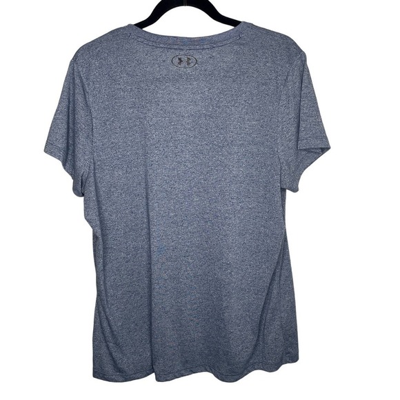 Under Armour Blue Short Sleeve Exercise Activewear Workout Top Shirt Size XL - Picture 2 of 10